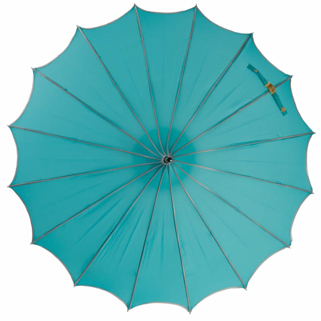 Audrey Hepburn would love this tiffany blue parasol. | Nola Fabiola